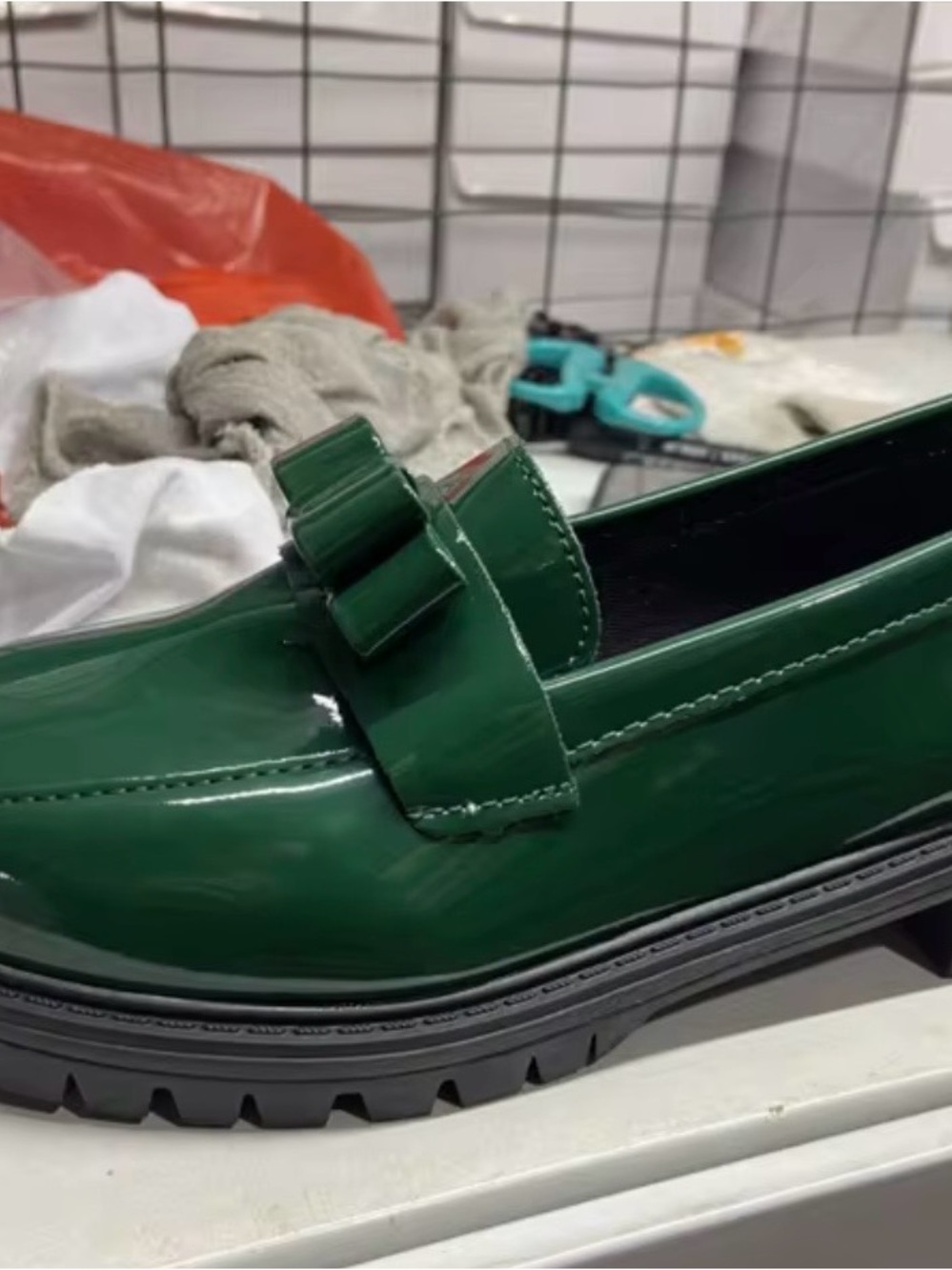 Green Patent Leather Women's Loafer